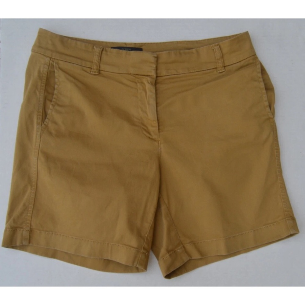 J. Crew Women Sz 4 Khaki Chino 6" inseam Summer Casual Shorts